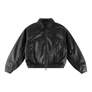 Dime Debossed Wavy Jacket - Black