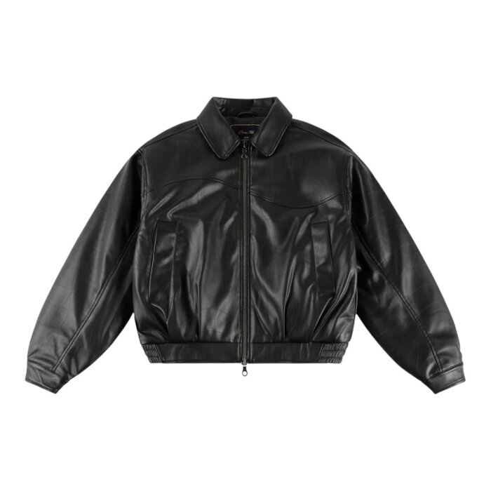 Dime Debossed Wavy Jacket - Black