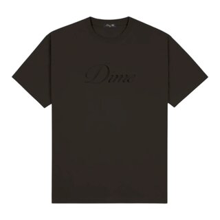 Dime Cursive Small Logo T-shirt  - Black