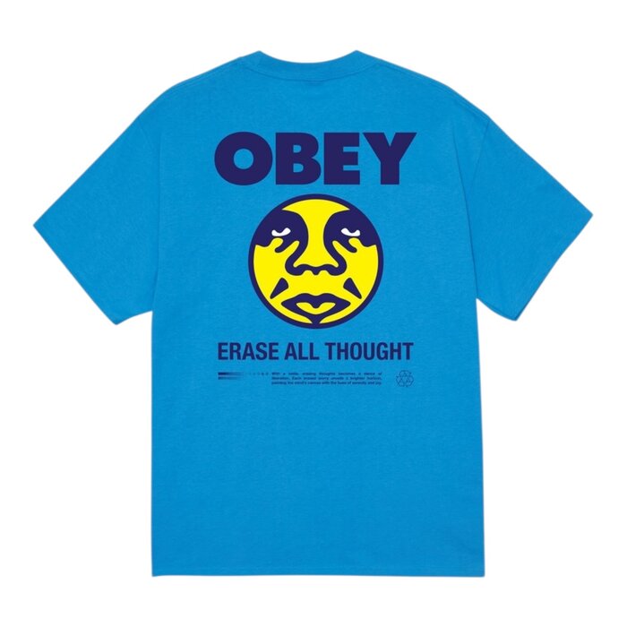 Obey Erase All Thought T-shirt - Azure Blue