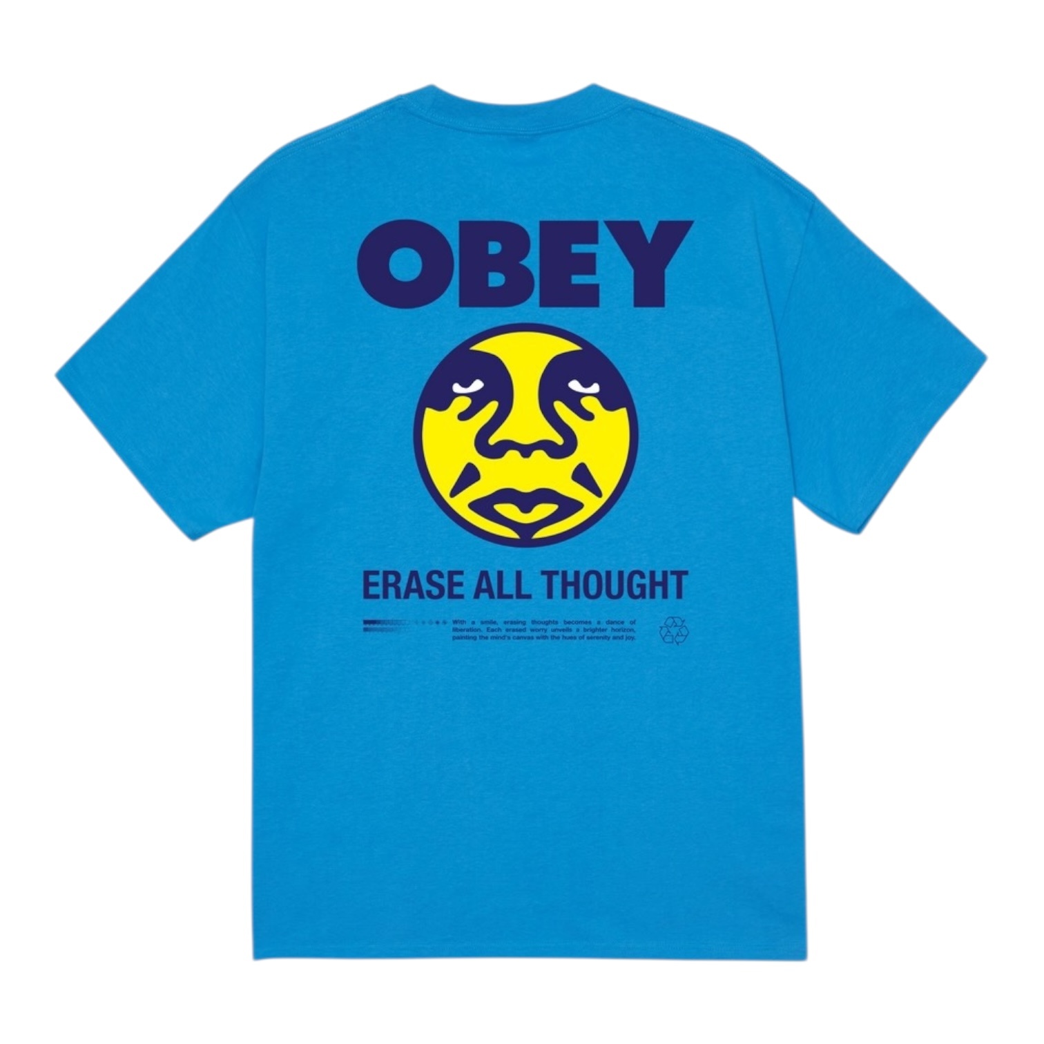 Obey Erase All Thought T-shirt - Azure Blue