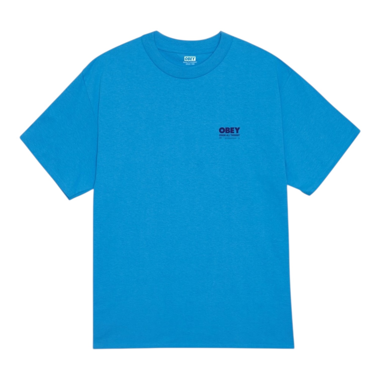 Obey Erase All Thought T-shirt - Azure Blue
