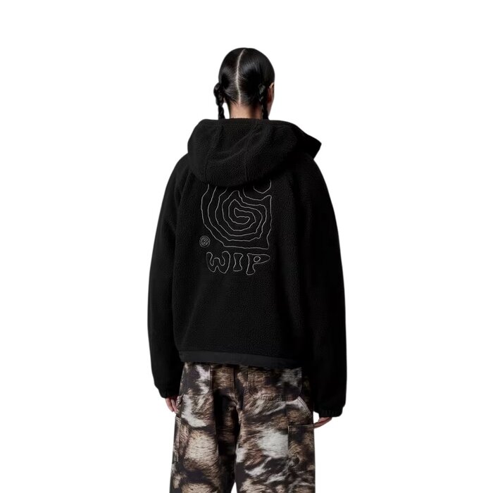 Carhartt WIP Hooded Helix Fleece - Black/Porphyry