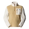 W' Yumiori 1/4 Zip - Khaki Stone/White