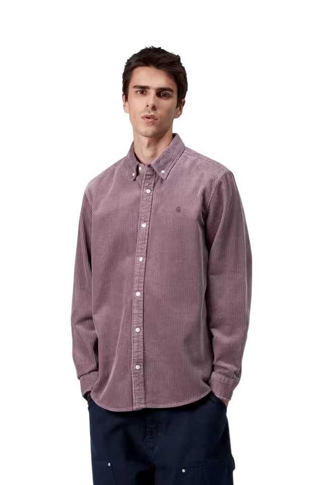 Carhartt WIP L/S Madison Cord Shirt - Phlox/Phlox