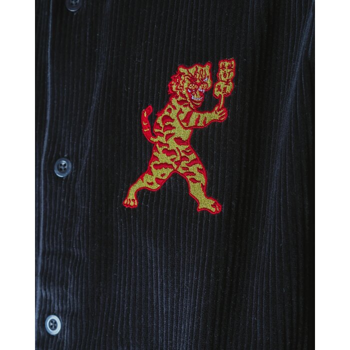 Jacker Baiju Corduroy Overshirt - Black