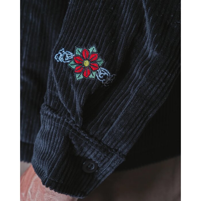 Jacker Baiju Corduroy Overshirt - Black