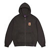 Fearless Washed Hoodie Zip - Black
