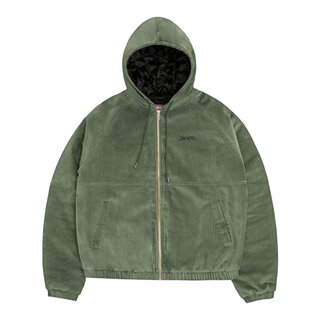 Jacker Hood Corduroy Jacket - Green