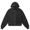 Reverse French Terry Zip Hoodie - Vintage Black