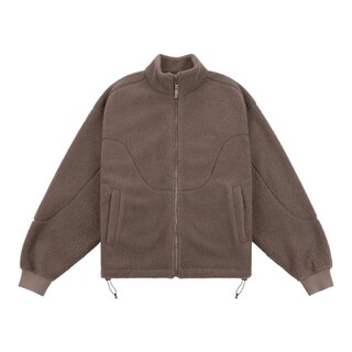 Dime Polar Fleece Sherpa Zip - Mocha
