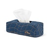 Quilted Tissue Box Cover - Indigo