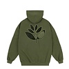 Cord Plant Hoodie - Green