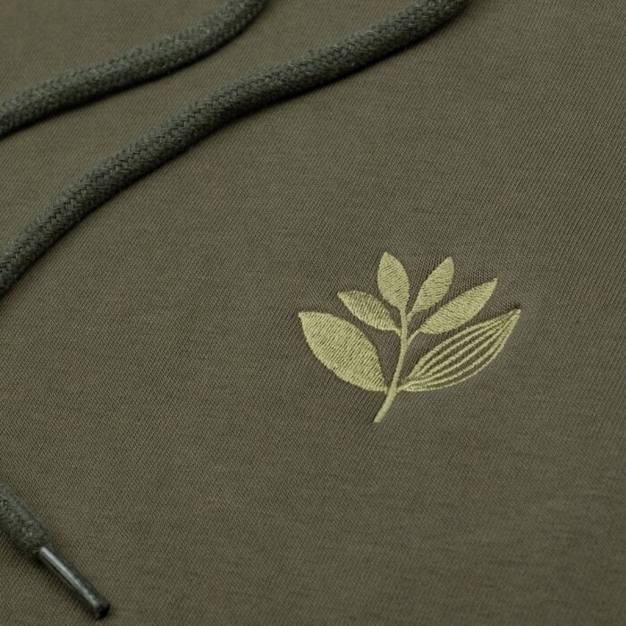 Magenta Cord Plant Hoodie - Green