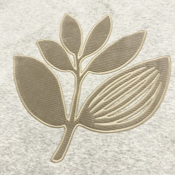 Magenta Cord Plant Hoodie - Ash