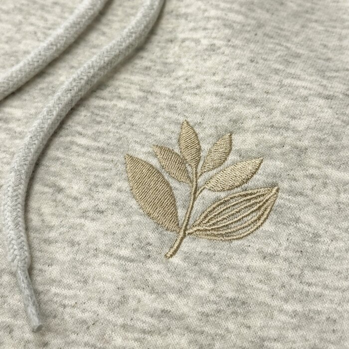 Magenta Cord Plant Hoodie - Ash