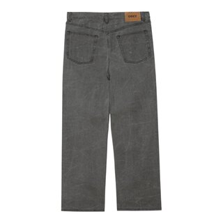 Obey Classic Wrinkle Baggy Denim  - Black Wrinkle Wash