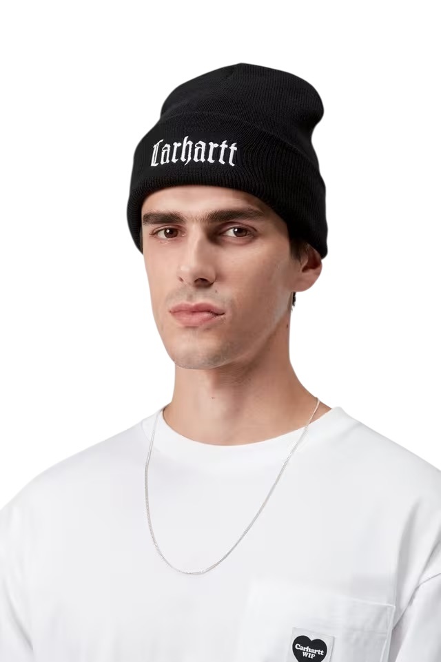 Carhartt WIP Schooling Beanie - Black/Wax