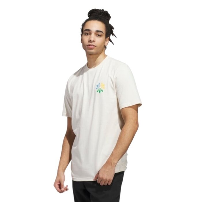 Adidas Skateboarding Skate Pinwheel Trefoil Tee - Wonder White/Crew Yellow