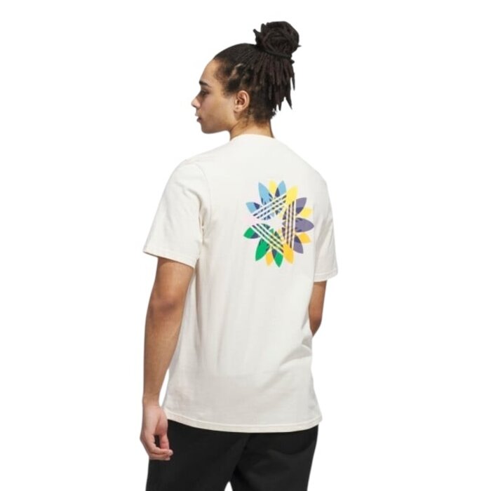 Adidas Skateboarding Skate Pinwheel Trefoil Tee - Wonder White/Crew Yellow