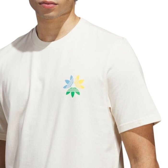 Adidas Skateboarding Skate Pinwheel Trefoil Tee - Wonder White/Crew Yellow