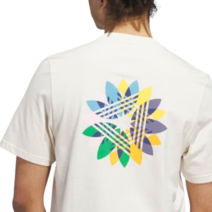 Adidas Skateboarding Skate Pinwheel Trefoil Tee - Wonder White/Crew Yellow