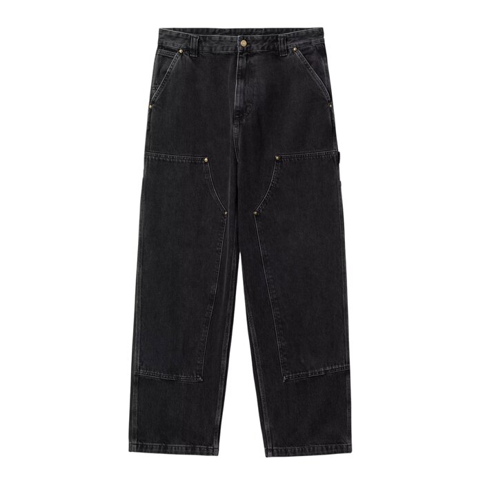 Carhartt WIP Nash Double Knee Pant - Black (Stone Washed)