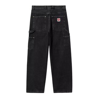Carhartt WIP Nash Double Knee Pant - Black (Stone Washed)