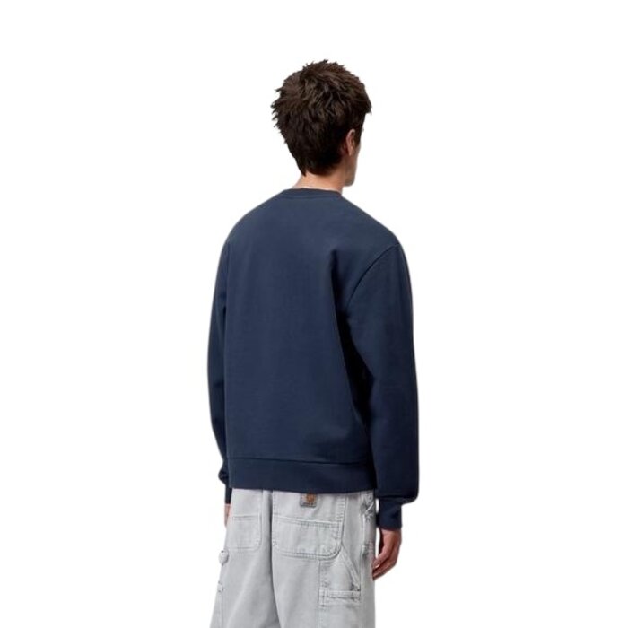 Carhartt WIP Script Embroidery Sweat - Jupiter/White