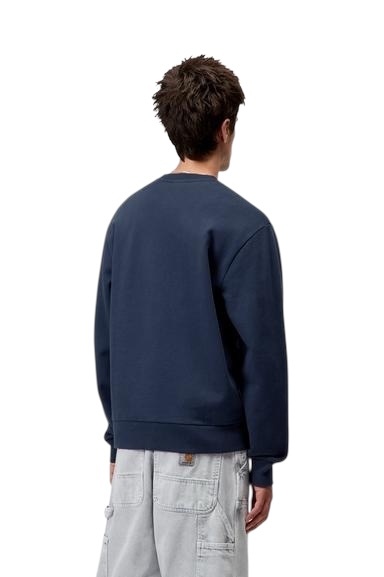 Carhartt WIP Script Embroidery Sweat - Jupiter/White