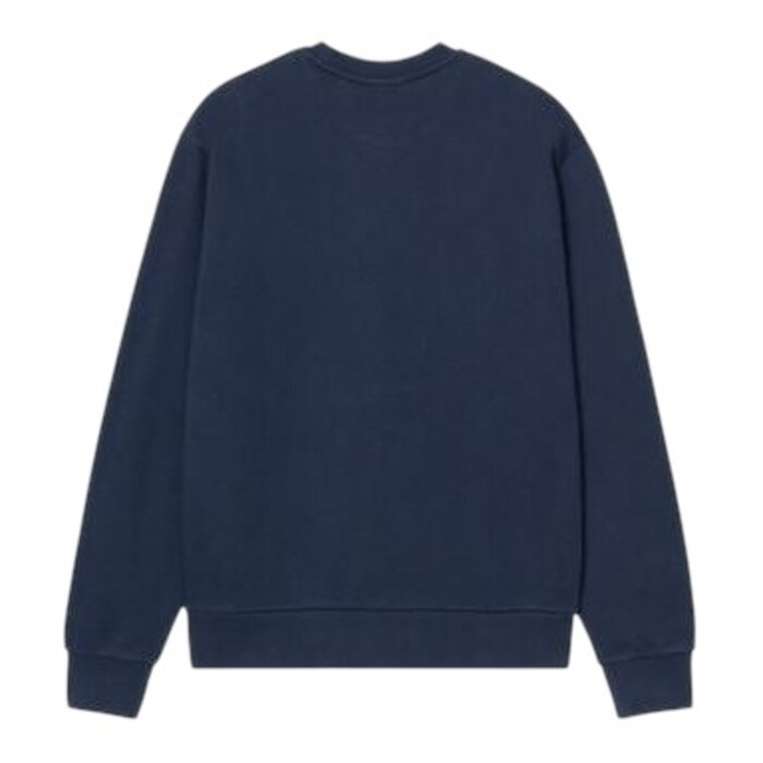 Carhartt WIP Script Embroidery Sweat - Jupiter/White