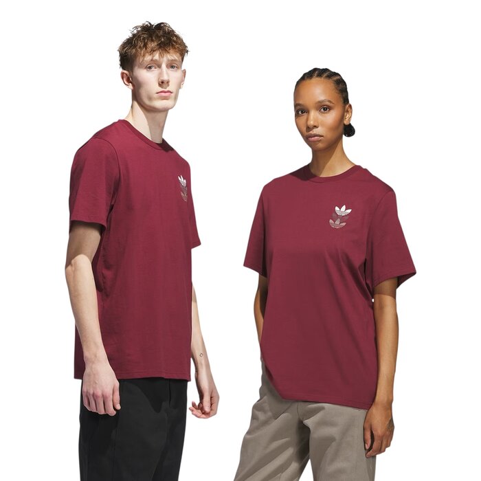 Adidas Skateboarding Skate Triple Trefoil T-Shirt - Shadow Red