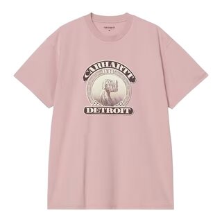 Carhartt WIP S/S Cold World T-Shirt - Glassy Pink