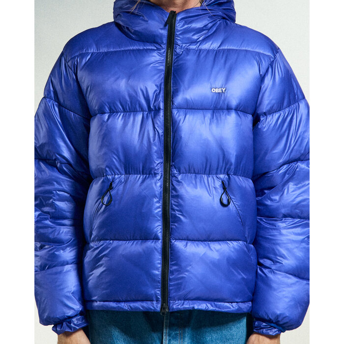Obey Stratus Puffer Jacket - Blue