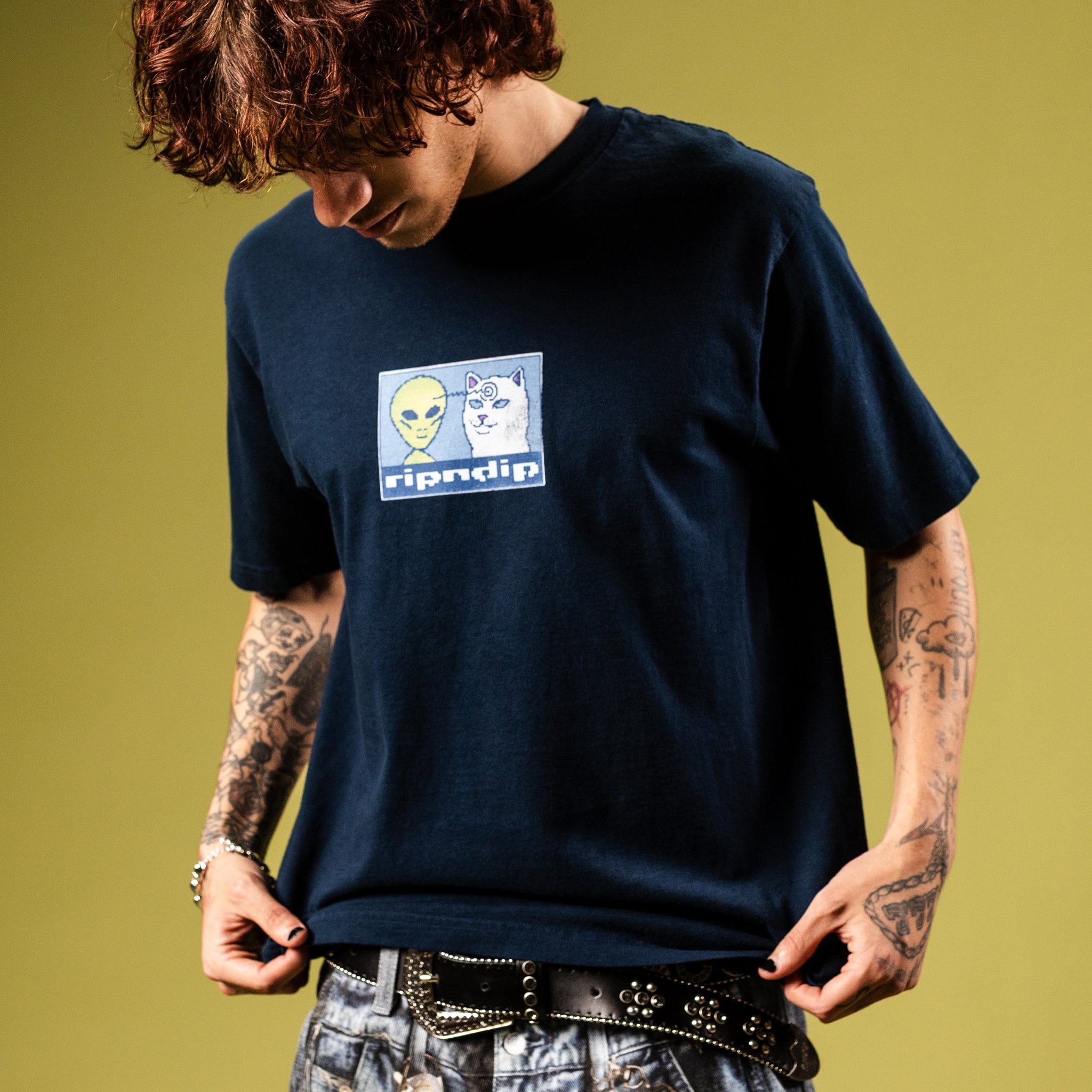 RipNDip Brain Power Tee - Navy