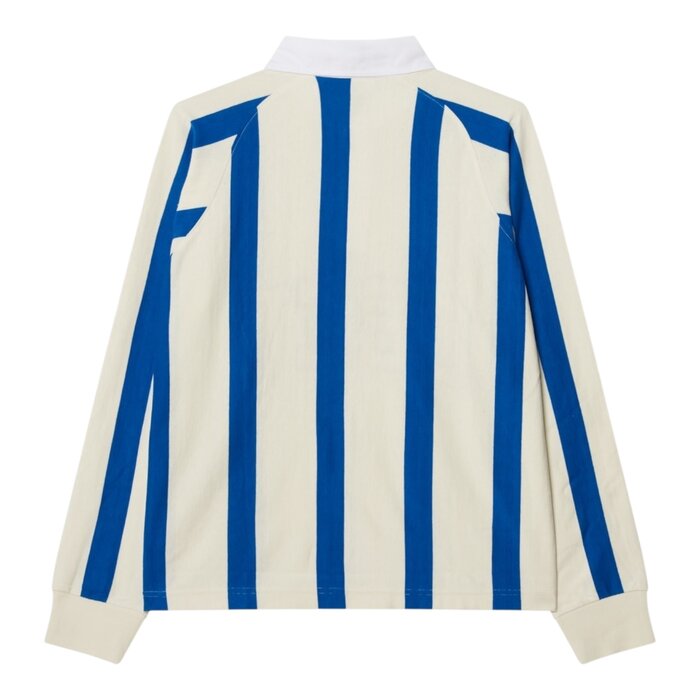 Obey Landon Stripe Polo L/S - White Multi