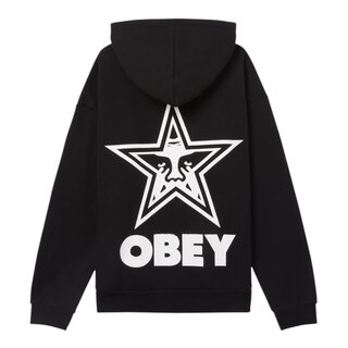 Obey Bold Star Extra Heavy Hood - Black