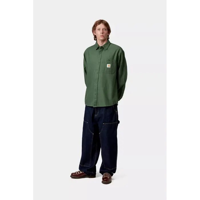 Carhartt WIP L/S Edgar Shirt - Sycamore Tree/Wax