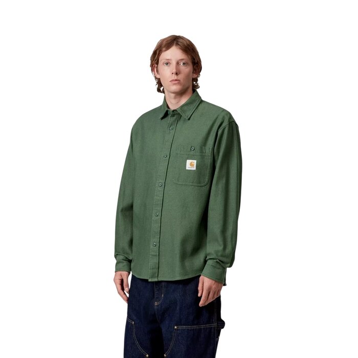 Carhartt WIP L/S Edgar Shirt - Sycamore Tree/Wax