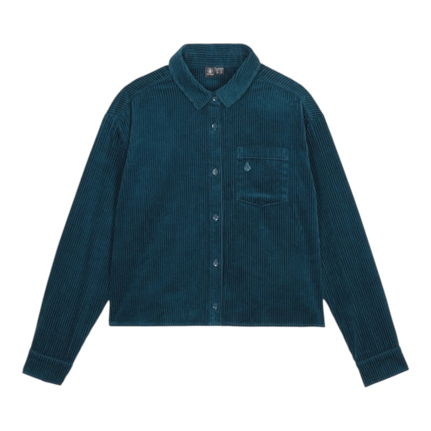 Volcom Weellow Corduroy Shirt - Emerald Green