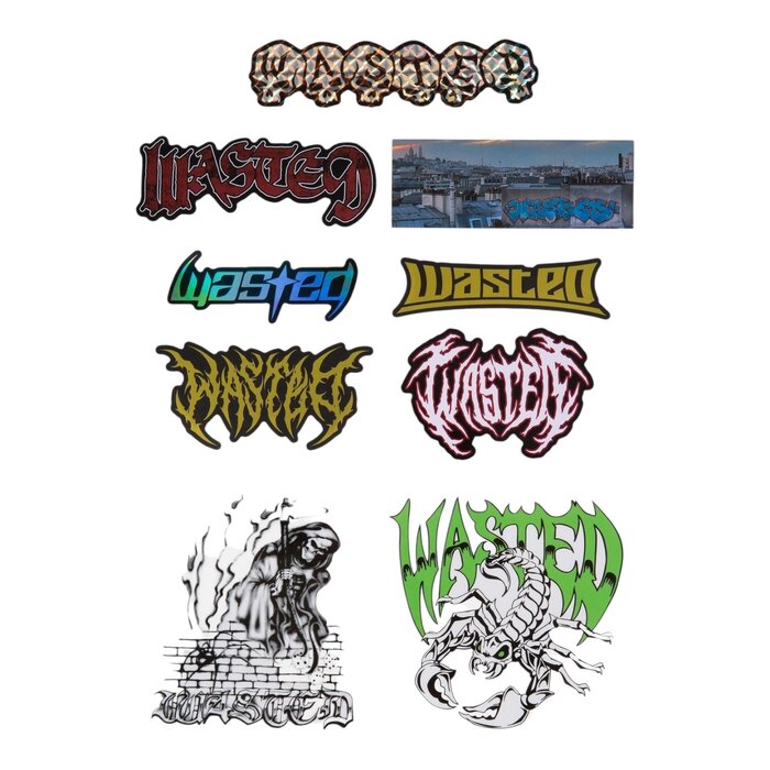 Wasted Paris Know What I Mean Stickers Pack - Multi