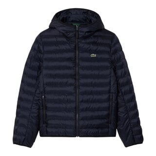 Lacoste Doudoune à Capuche Rembourrée Déperlante - Bleu Marine