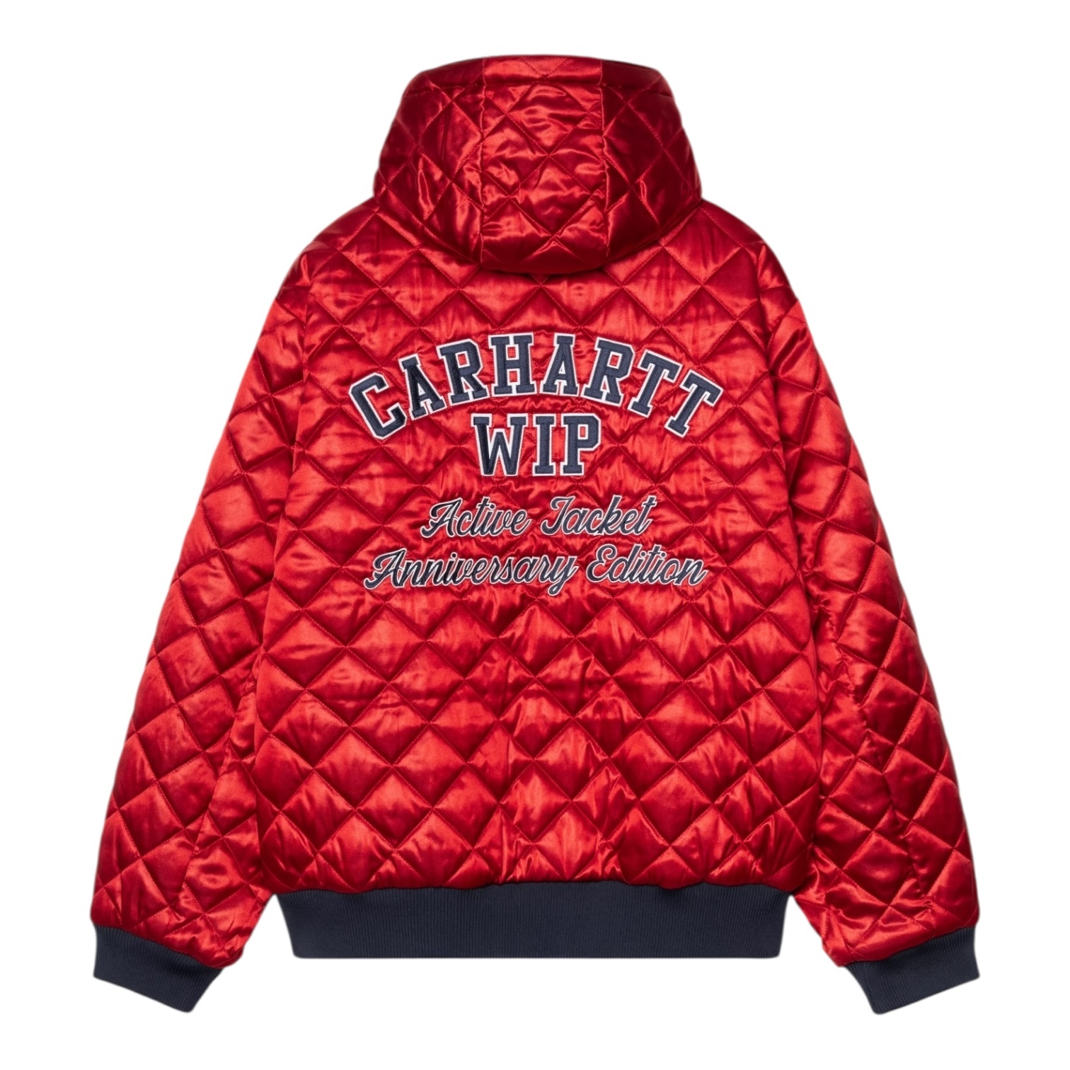 Carhartt WIP 50 Years Anniversary OG Active Jacket Denim - Blue/USA Red (Stone Bleached)