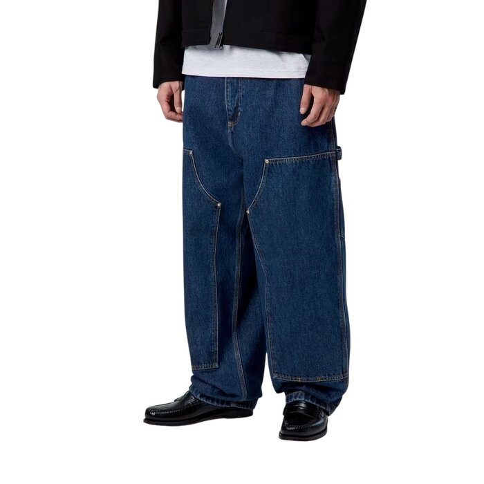Carhartt WIP Nash Double Knee Pant - Blue (Stone Washed)