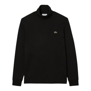 Lacoste T-shirt Col Roulé à manches Longues - Noir