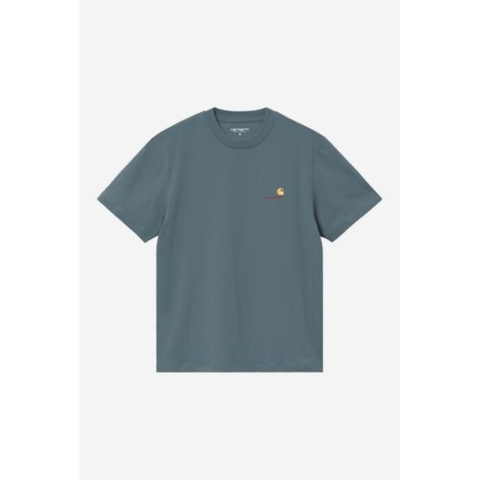 Carhartt WIP W' S/S American Script T-Shirt - Office Blue