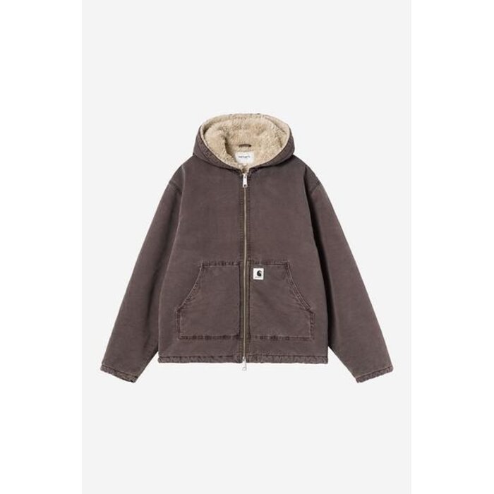 Carhartt WIP W' Hooded Mitch Jacket - Palisander (Dusky Canvas)