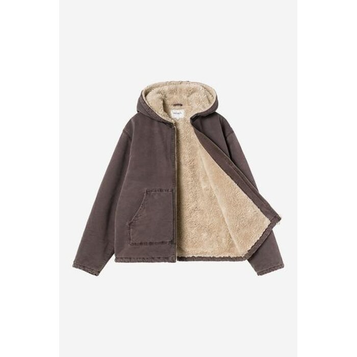 Carhartt WIP W' Hooded Mitch Jacket - Palisander (Dusky Canvas)