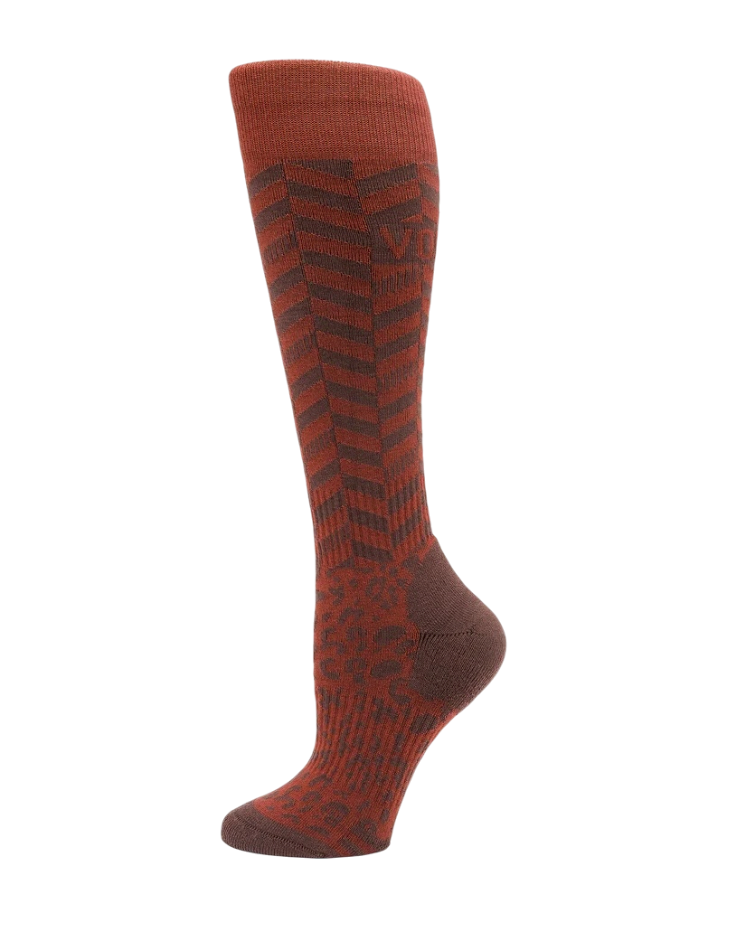 Volcom Cheetah Chev Otc Sock - Henna
