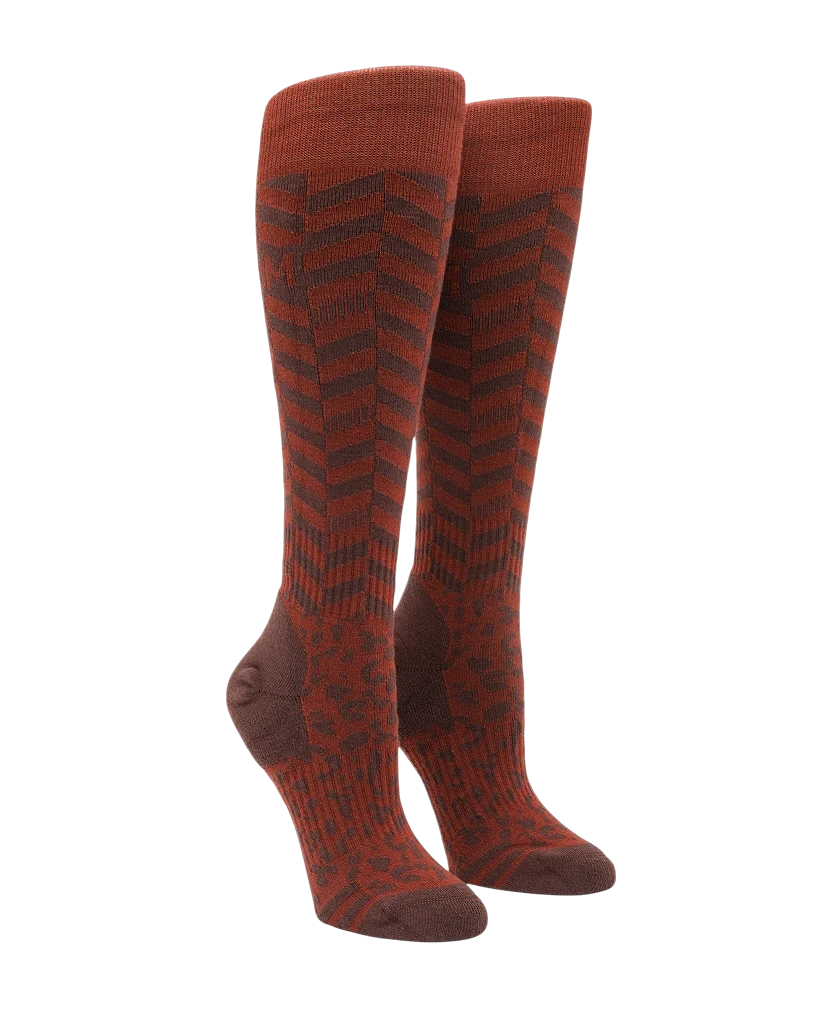 Volcom Cheetah Chev Otc Sock - Henna